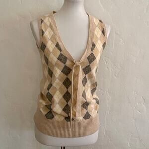 Pure Cashmere Argyle Vest